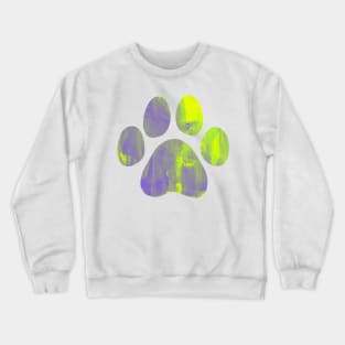 Dog Paw Print Abstract Crewneck Sweatshirt